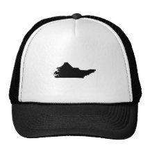 Upside Down Map of North Carolina Hat