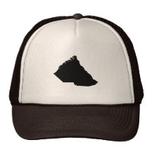Upside Down Map of South Carolina Trucker Hats