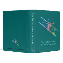 Upside Down Pitts in Rainbow Colors 3 Ring Binders