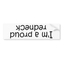 upside down redneck bumper stickers