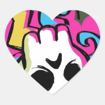 Upside Down Skull Sticker