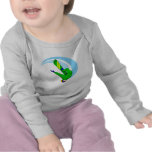 Upside Down Snow Boarder T Shirts