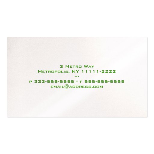 Upside Downtown Daylight Business Card Templates (back side)