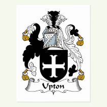 Upton Family Crest Postcard