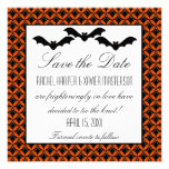 Uptown Glam Bats Halloween Save the Date Invite