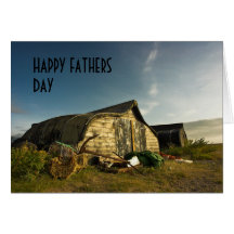 Upturned Boats Fathers Day Card