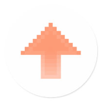Upvote Round Sticker