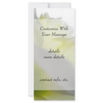 Upwards - Daffodil Petals From Below Rack Card Template