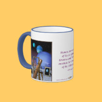 Uranus and Neptune Mug by lynettecook Uranus and Neptune Mug