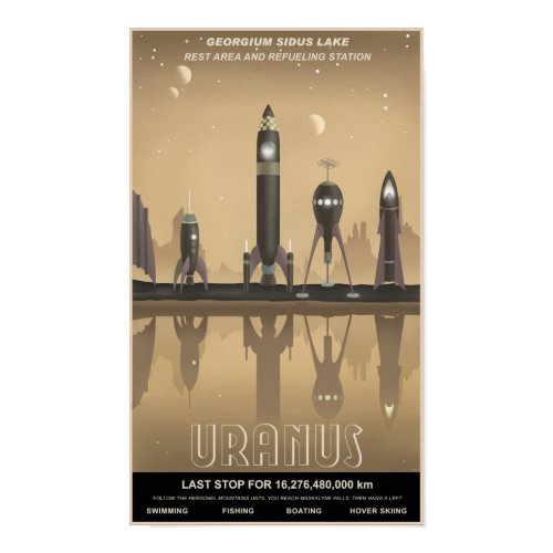 Uranus rest stop print