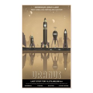 Uranus rest stop print