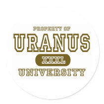 Uranus University stickers by universityshirts Uranus University stickers