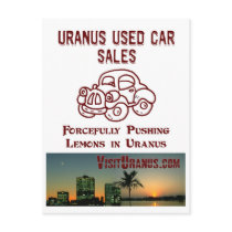 Uranus Used Cars postcards by WearUranus Uranus Used Cars postcards