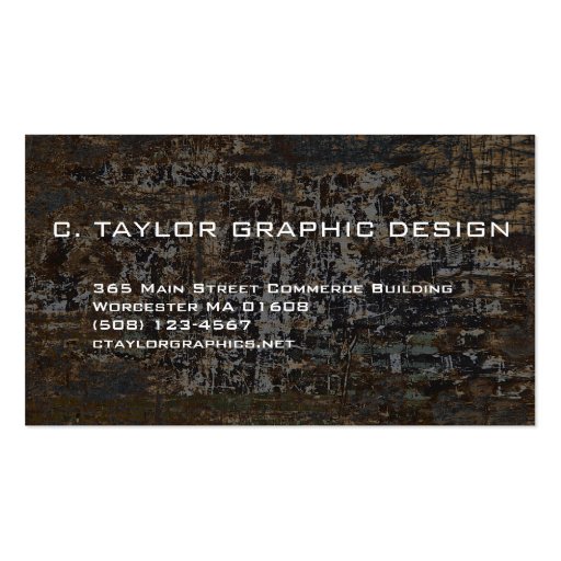 "Urban Abstracts" 1 Business Card Templates (back side)