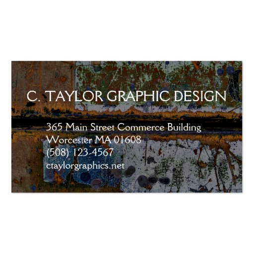"Urban Abstracts" 3 Business Card (back side)
