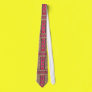 Urban African Inspired Coffee and Pink Triangles Neckwear