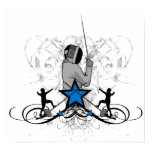 Urban and Hip Fencing Illustration Print
