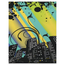 urban bliss cityscape grunge letterhead design
