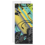 urban bliss cityscape grunge personalized rack card
