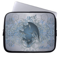 Urban Blue Fantasy Griffin Laptop Sleeve