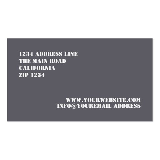 Urban Camouflaged Pattern Business Card Template (back side)