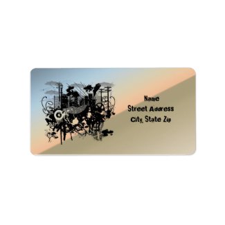 Urban Chaos Address Label label