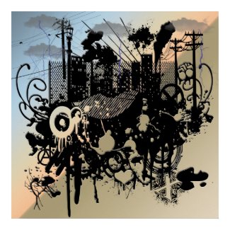 Urban Chaos Poster print