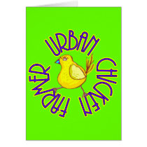 Urban Chicken Farmer Greeting Cards