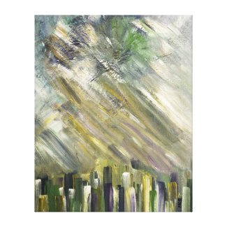 Urban City Gallery Wrapped Canvas