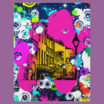 urban city graffiti paint splatter design colorful