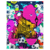 urban city graffiti paint splatter design colorful personalized letterhead
