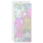 urban city graffiti paint splatter design rack card template