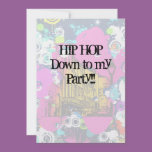 urban city graffiti paint splatter hip hop party