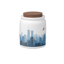 Urban City Sprawl candy jar candy jars