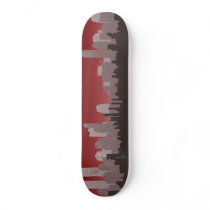 Urban City Sprawl Sky Line skateboard (red) skateboards