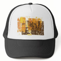 Urban Cityscape hats by vintage_poster Urban Cityscape hats