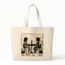 Urban Collage Coffee Shop Friends bags by jamiecreates1 Urban Collage Coffee Shop Friends bags