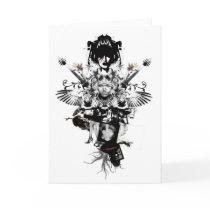 Urban Cowboy - rockstar - Greeting Card