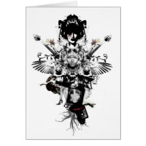 Urban Cowboy - rockstar - Greeting Card cards