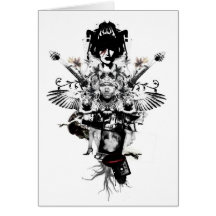 Urban Cowboy - rockstar - Greeting Card