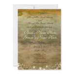 Urban Decay Gold Grunge Wedding Invitation
