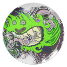 Urban Dragon Party Plate