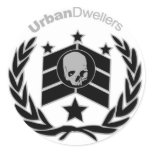 Urban Dwellers - Distressed Round Stickers
