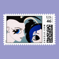 urban elves, Elf 3 postage stamp stamps