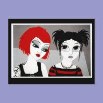 "urban elves, elf 4" art postcard postcards