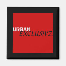 Urban Exclusivz Logo Refrigerator Magnet