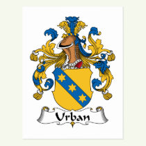 Urban Family Crest Postcard