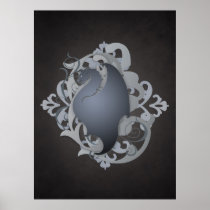 Urban Fantasy Black Dragon Poster