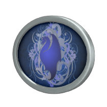 Urban Fantasy Blue Dragon Belt Buckle