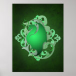 Urban Fantasy Green Dragon Poster